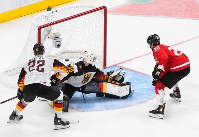 Cozens scores hat trick. Canada steamrolls Germany 16-2 in world junior championship | iNFOnews.ca