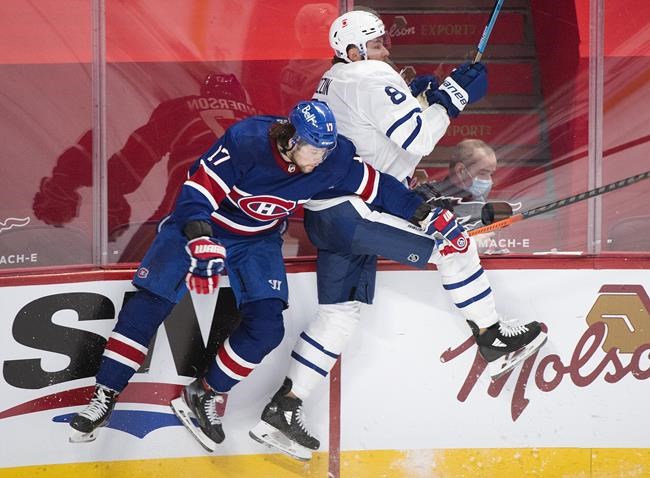 Leafs' Muzzin out with broken facial bone; Andersen, Hyman, Thornton also injured | iNFOnews.ca