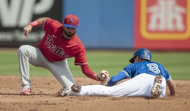 Springer hits leadoff single in Toronto debut, Jays beat Phillies 4-2 | iNFOnews.ca