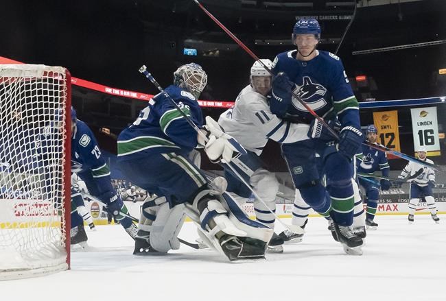 Virtanen scores twice, Canucks snap Leafs' streak with 3-1 win | iNFOnews.ca