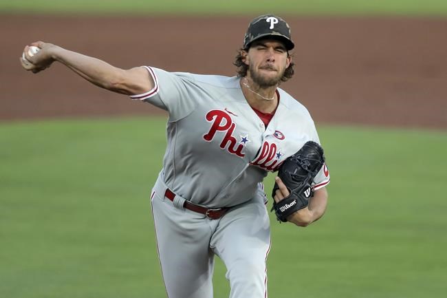 Phillies star Harper exits with sore shoulder, Jays win 4-0 | iNFOnews.ca