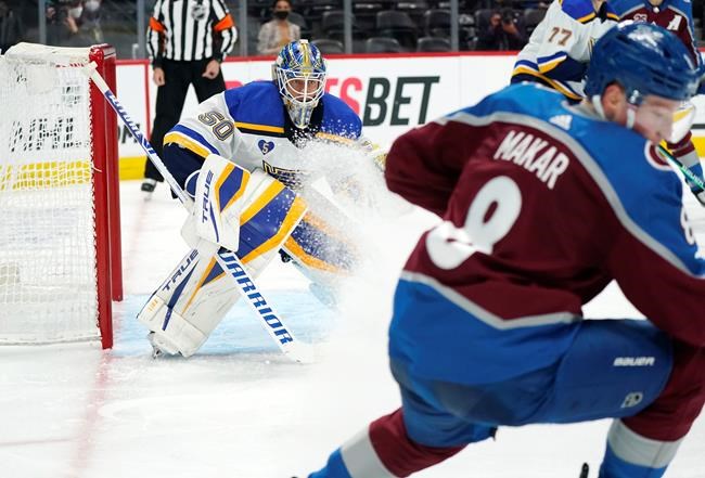 MacKinnon records hat trick, Avs beat Blues 6-3 in Game 2 | iNFOnews.ca
