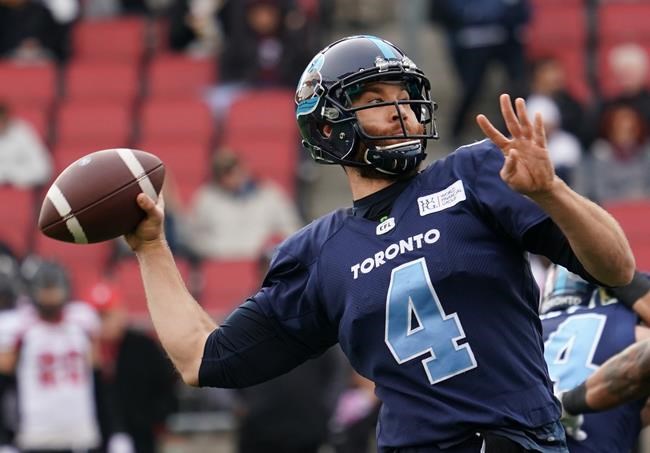 Veteran quarterback Bethel-Thompson feels he's competing with himself at Argos camp | iNFOnews.ca Veteran quarterback Bethel-Thompson feels he's competing with himself at Argos camp | iNFOnews.ca