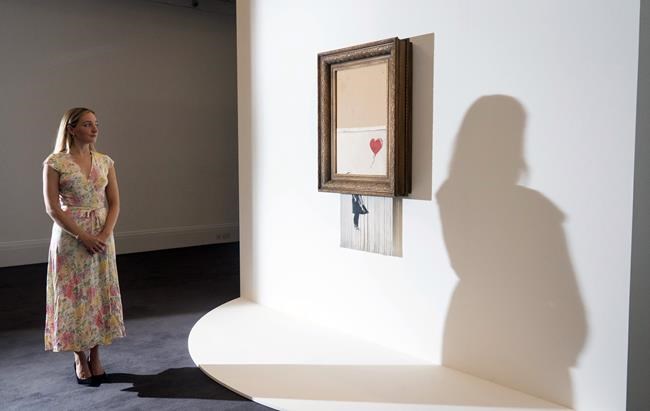 Half-shredded Banksy could fetch over $5 million at auction | iNFOnews.ca