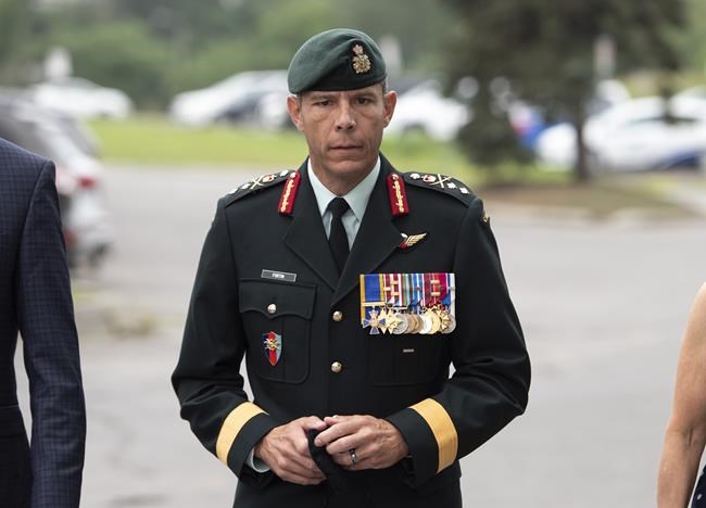 Former head of vaccine campaign's hearing starts with battle over military grievances | iNFOnews.ca CP199166544