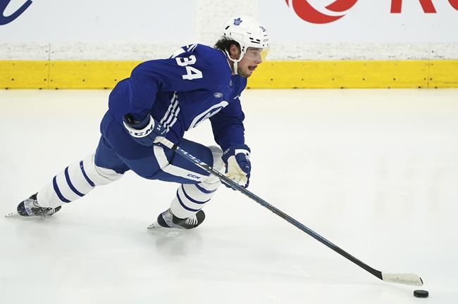 Leafs star Matthews practices for first time since wrist surgery | iNFOnews.ca