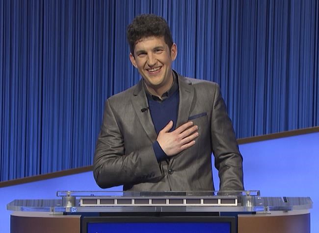 Matt Amodio's history-making run on TV's 'Jeopardy!' ends | iNFOnews.ca CP1168496091