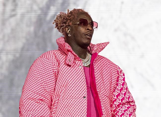 Rapper Young Thug sues over swiped bag that had cash, songs | iNFOnews.ca