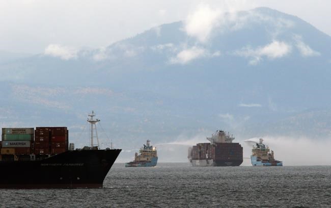 Fire on cargo ship in B.C. under control but not known how many containers burned | iNFOnews.ca
