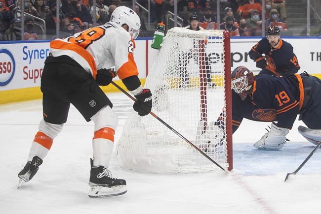 Atkinson's two goals lifts Philadelphia Flyers over Edmonton Oilers 5-3 | iNFOnews.ca