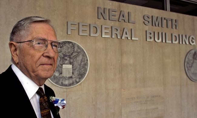 Neal Smith, Iowa’s longest-serving US House member, dies | iNFOnews.ca CP115947201