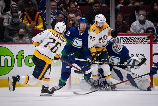 Vancouver's special teams struggle as Canucks fall 3-2 to Predators | iNFOnews.ca