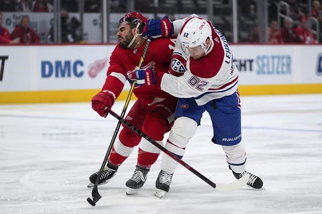 Larkin's 2nd goal gives Red Wings 3-2 OT win over Canadiens | iNFOnews.ca