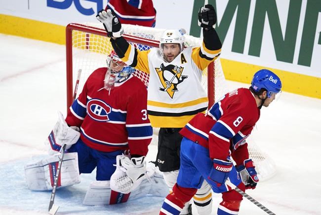 Penguins snap losing streak, thump Canadiens 6-0 on the road | iNFOnews.ca