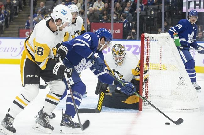 Jarry shuts the door again, Penguins blank Maple Leafs to snap Toronto's win streak | iNFOnews.ca