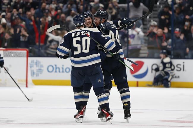 Merzlikins stops 36 shots, Blue Jackets blank Jets 3-0 | iNFOnews.ca