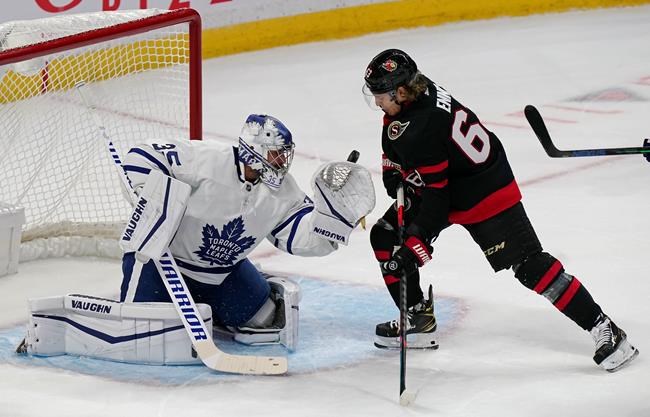 Leafs' Mrazek nearing return from injury; chats Ayres game with new teammate Clifford | iNFOnews.ca Leafs' Mrazek nearing return from injury; chats Ayres game with new teammate Clifford | iNFOnews.ca
