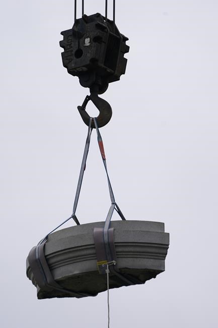 Disassembly work underway on Lee pedestal in Richmond | iNFOnews.ca