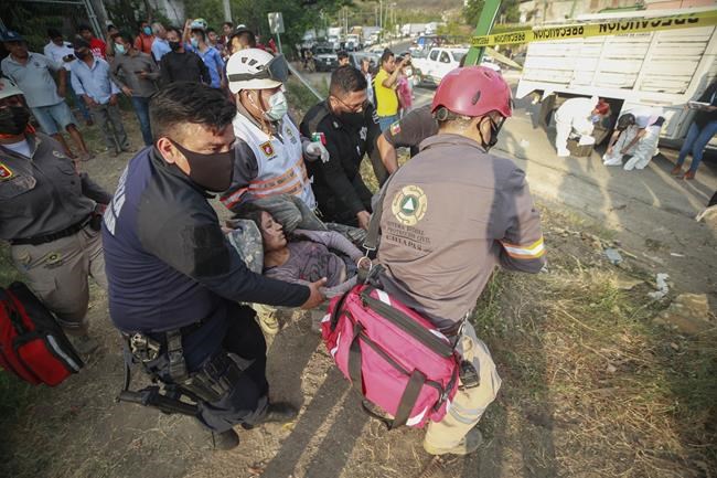 Survivors recall horror of Mexico truck crash that killed 55 | iNFOnews.ca