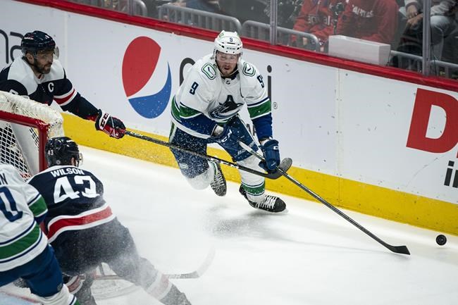 Pettersson scores twice, Canucks beat Capitals to snap skid | iNFOnews.ca