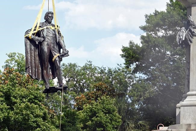 Removed slavery backer Calhoun's statue still without a home | iNFOnews.ca