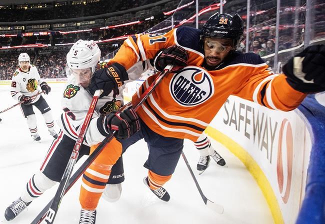 Oilers concede first, again, in 4-1 loss to Blackhawks | iNFOnews.ca Oilers concede first, again, in 4-1 loss to Blackhawks | iNFOnews.ca