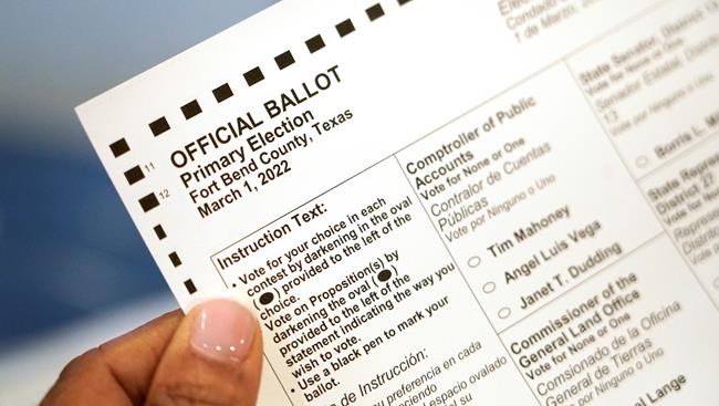 Texas mail ballots rejected under stricter new voting law | iNFOnews.ca