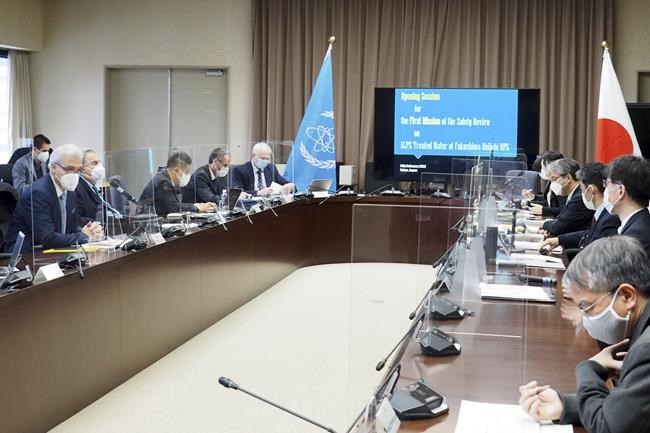 IAEA reviews water release from damaged Japan nuclear plant | iNFOnews.ca CP2006675887