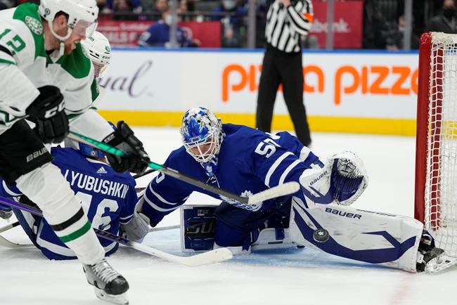 Erik Kallgren makes 35 saves, blanks Stars in first NHL start in Leafs' 4-0 victory | iNFOnews.ca Erik Kallgren makes 35 saves, blanks Stars in first NHL start in Leafs' 4-0 victory | iNFOnews.ca