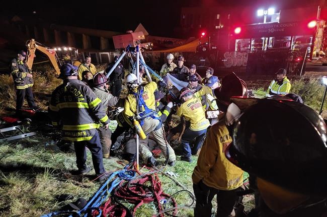 Crews rescue man stuck in underground storm pipe for 2 days | iNFOnews.ca