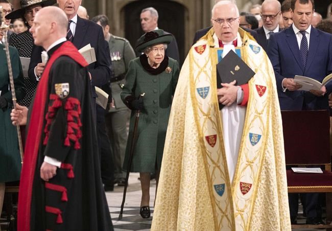 UK Queen shrugs off health issues, attends Philip service | iNFOnews.ca
