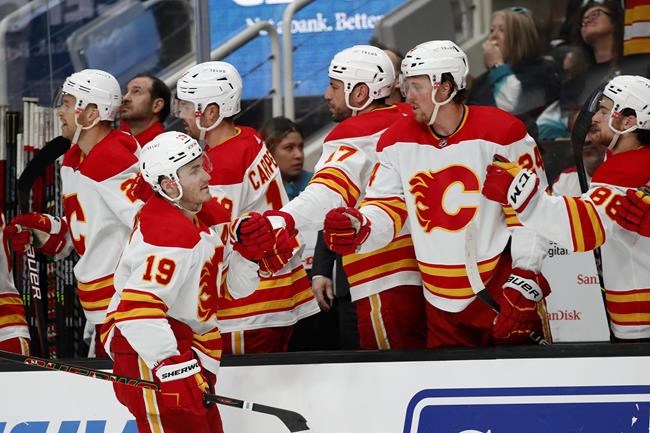 Lindholm scores twice, Flames beat Sharks 4-2 | iNFOnews.ca