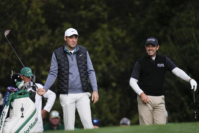 Scheffler survives wild, windy cold day to lead Masters by 3 | iNFOnews.ca Scheffler survives wild, windy cold day to lead Masters by 3 | iNFOnews.ca