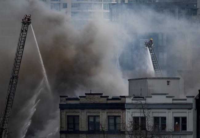 Five people in hospital after fire in residential building in Vancouver: chief | iNFOnews.ca CP1107212357