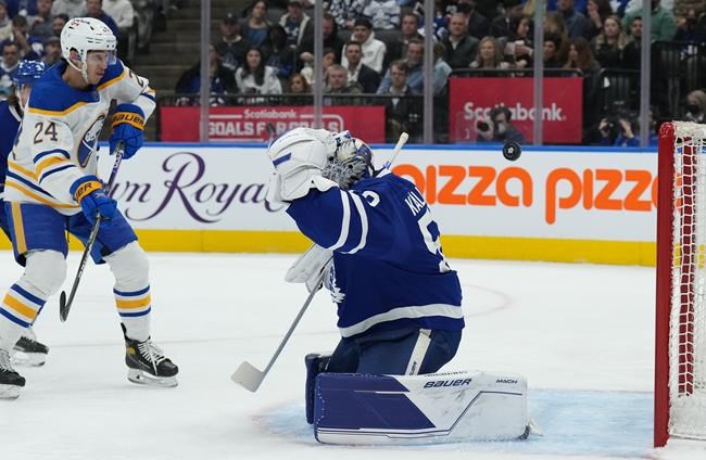 Sabres down disinterested Maple Leafs again in top pick Owen Power's NHL debut | iNFOnews.ca