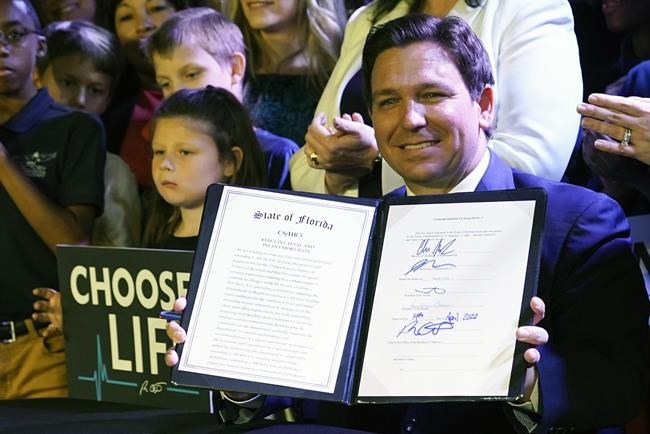 Abortion ban after 15 weeks signed into law in Florida | iNFOnews.ca