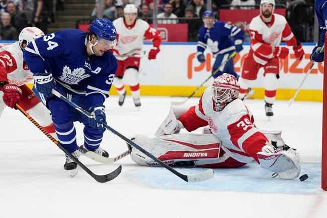 Matthews scores 59th and 60th goals of the season as Leafs down Wings 3-0 | iNFOnews.ca Matthews scores 59th and 60th goals of the season as Leafs down Wings 3-0 | iNFOnews.ca