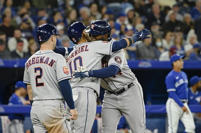 Peña and Alvarez's home runs in five-run sixth inning lead Astros past Blue Jays 11-7 | iNFOnews.ca Peña and Alvarez's home runs in five-run sixth inning lead Astros past Blue Jays 11-7 | iNFOnews.ca