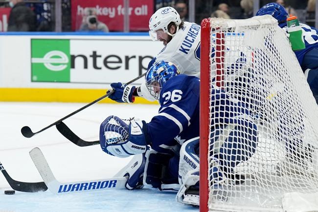 Lightning Crashes: Tampa Bay comes out flat in Game 1 loss to Maple Leafs | iNFOnews.ca CP1140365470