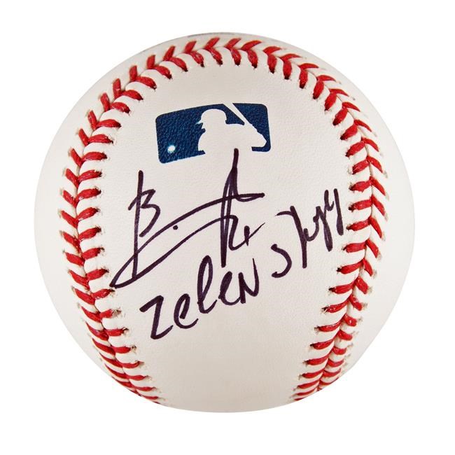 Baseball signed by Zelenskyy to be sold for Ukraine relief | iNFOnews.ca