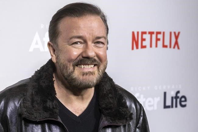Ricky Gervais' Netflix special blasted as 'anti-trans rants' | iNFOnews.ca CP29711565