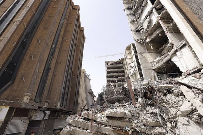 Death toll in Iran building collapse rises to at least 38 | iNFOnews.ca