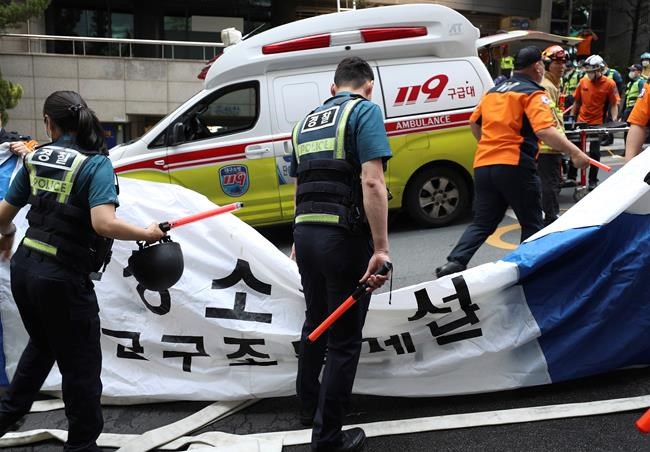 Fire caused by suspected arson in S. Korea kills at least 7 | iNFOnews.ca