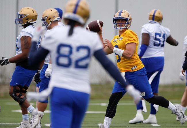 Bombers confident in Collaros as they chase third consecutive Grey Cup | iNFOnews.ca