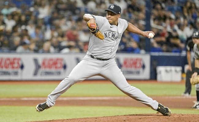 Yanks beat Rays 4-2 behind Cole, Hicks, 1st team to 50 wins | iNFOnews.ca