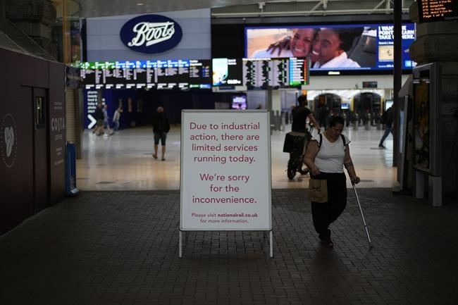 Here we go again: Strike snarls UK trains for a third day | iNFOnews.ca