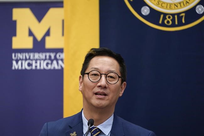 U. of Mich., hit by misconduct claims, names new president | iNFOnews.ca