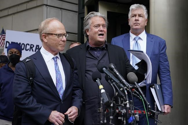 Jury selection for ex-Trump adviser Bannon heads for 2nd day | iNFOnews.ca CP1172552687