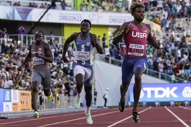 Canada's Brown seventh in world 200 metres; Arop, Ahmed advance to finals | iNFOnews.ca Canada's Brown seventh in world 200 metres; Arop, Ahmed advance to finals | iNFOnews.ca