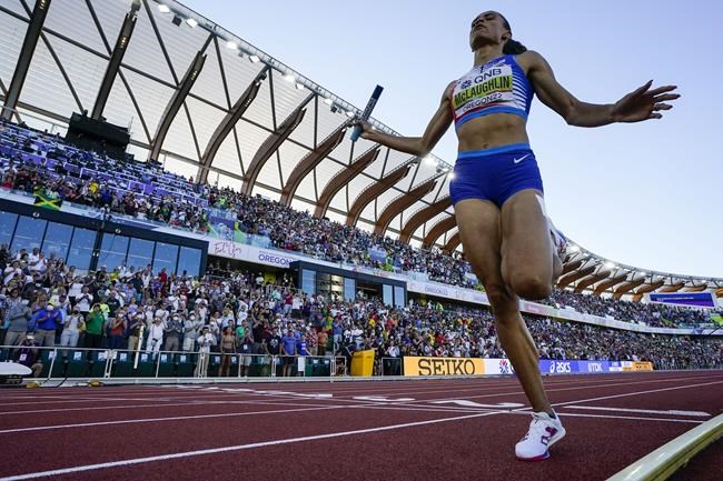 Sydney McLaughlin anchors US on record-setting day at worlds | iNFOnews.ca CP1146051483